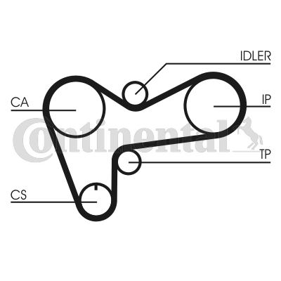 CONTINENTAL CTAM CT508 Motor Kayış - OPEL MONTEREY A (M92) uyumlu
