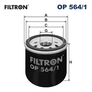 FILTRON OP 564/1 Motor Yağ Filtresi - CHEVROLET AVEO / KALOS Sedan (T250, T255) uyumlu