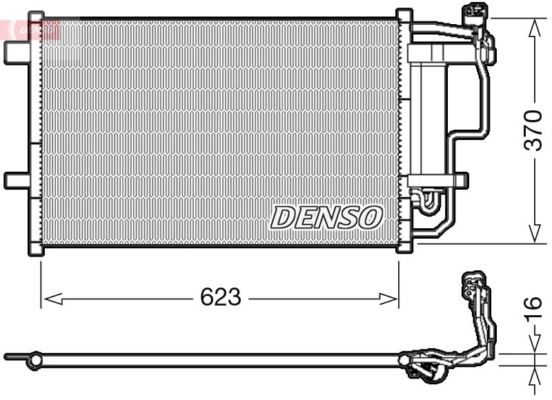 DENSO DCN44007 İklimlendirme Sistemi Klima Radyatörü - MAZDA 3 Sedan (BL) uyumlu