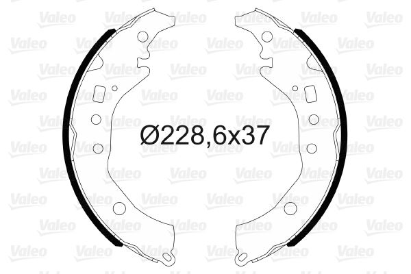 VALEO 564176 Fren Sistemleri Fren Pabucu - TOYOTA VERSO S (_P12_) uyumlu