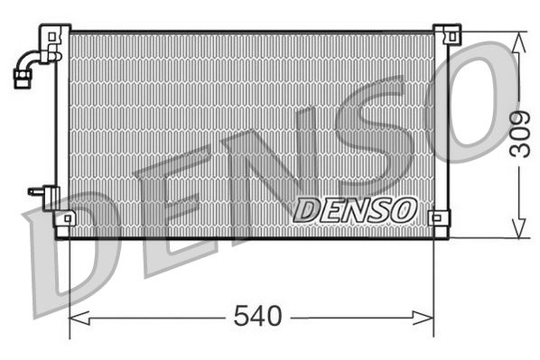 DENSO DCN21004 İklimlendirme Sistemi Klima Radyatörü - CITROËN SAXO (S0, S1) uyumlu