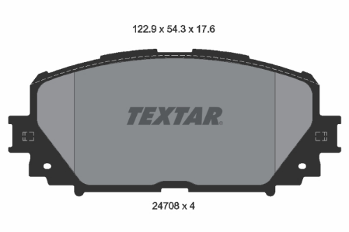 TEXTAR 2470801 Fren Sistemleri Fren Balatası - DAIHATSU CHARADE VIII uyumlu