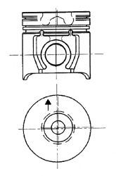 YENMAK 31-03426-100 Motor Piston Seti - FORD TRANSIT Minibüs/Otobüs (V_ _) uyumlu
