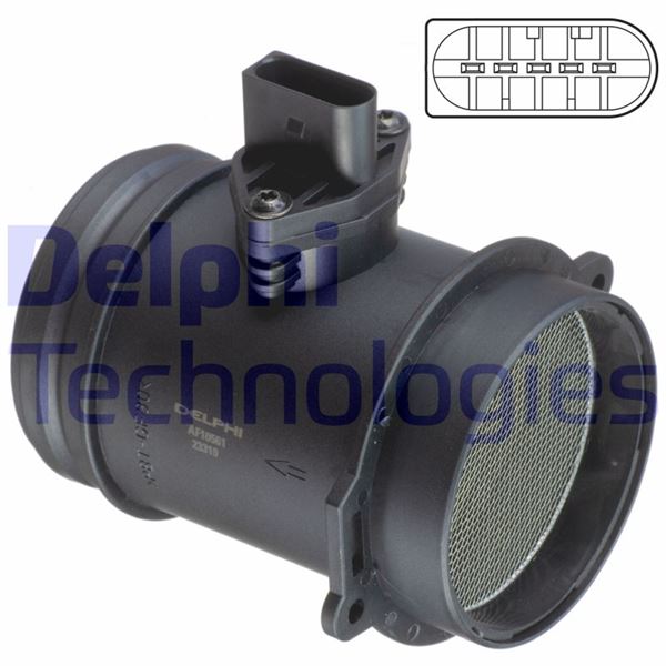 DELPHI AF10561-12B1 Motor Hava Kütle Ölçer (MAF Sensörü) - AUDI A8 D2 (4D2, 4D8) uyumlu