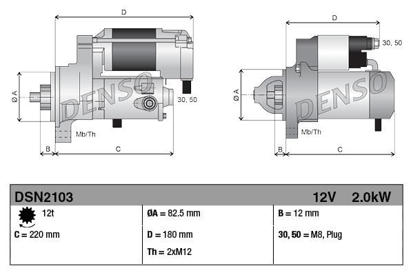 DENSO DSN2103 Elektrik Sistemi Marş Motoru