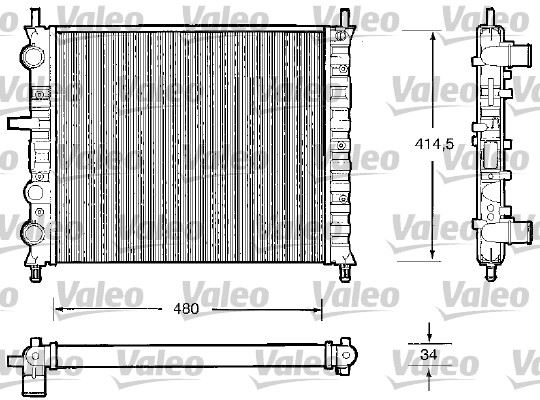 VALEO 732503 Soğutma Sistemi Su Soğutucu & Parçaları - FIAT MULTIPLA (186_) uyumlu