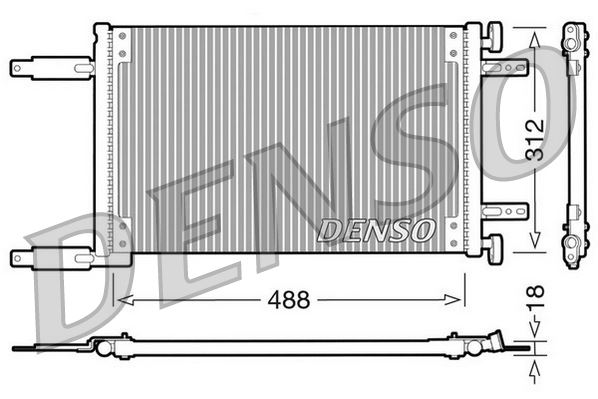 DENSO DCN09041 İklimlendirme Sistemi Klima Radyatörü - FIAT PUNTO (188_) uyumlu