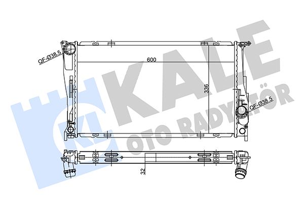 KALE OTO RADYATÖR 356230 Soğutma Sistemi Su Soğutucu & Parçaları - BMW X1 (E84) uyumlu