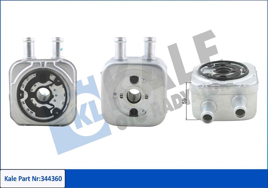 KALE OTO RADYATÖR 344360 Motor Yağ Soğutucusu - VW PASSAT B3/B4 (3A2, 35I) uyumlu