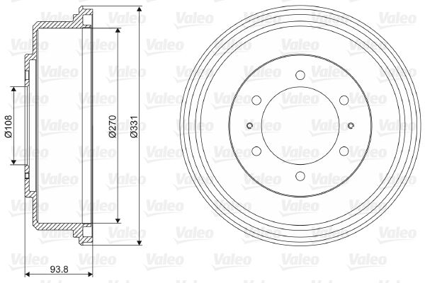VALEO 237071 Fren Sistemleri Fren Kampanası - MITSUBISHI L200 (K7_T, K6_T, K5_T) uyumlu