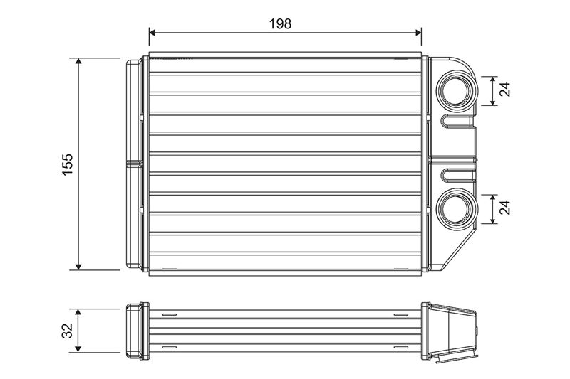 VALEO 811575 İklimlendirme Sistemi İç Mekan Isı Değiştirici - OPEL VECTRA B (J96) uyumlu