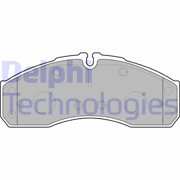 DELPHI LP2042 Fren Sistemleri Fren Balatası - MERCEDES-BENZ VARIO Panelvan/Van (B667, B670, B668) uyumlu