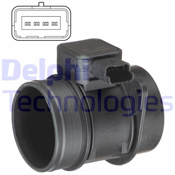 DELPHI AF10500-12B1 Motor Hava Kütle Ölçer (MAF Sensörü) - CITROËN C4 II (NC_) uyumlu
