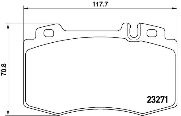 VALEO 670445 Fren Sistemleri Fren Balatası - MERCEDES-BENZ SL (R129) uyumlu