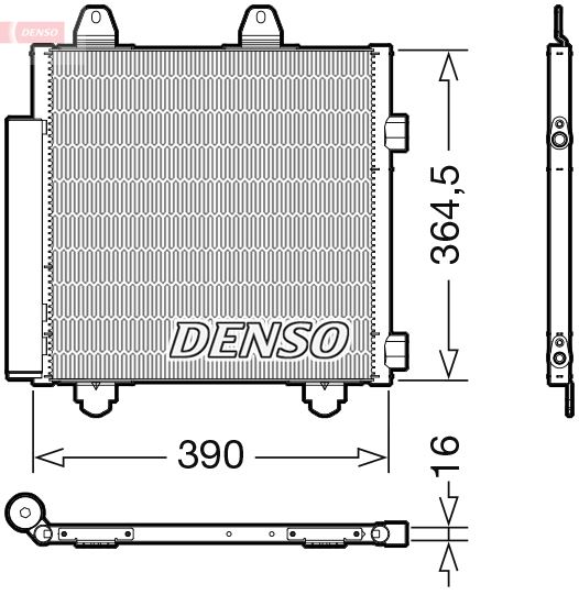 DENSO DCN21033 İklimlendirme Sistemi Klima Radyatörü - TOYOTA AYGO (_B4_) uyumlu