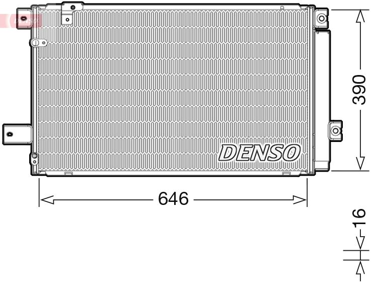 DENSO DCN50049 İklimlendirme Sistemi Klima Radyatörü - TOYOTA AVENSIS Sedan (_T25_) uyumlu
