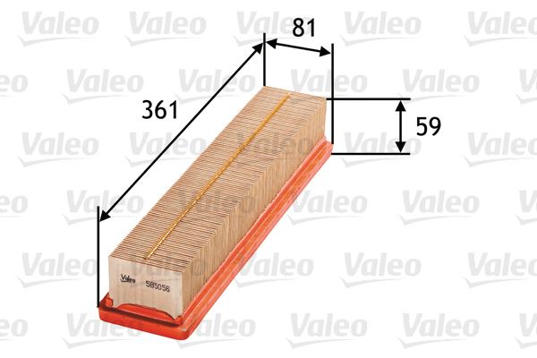 VALEO 585056 Motor Hava Filtresi - DACIA LOGAN (LS_) uyumlu