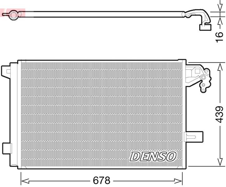 DENSO DCN32063 İklimlendirme Sistemi Klima Radyatörü - VW TRANSPORTER T5 Minibüs/Otobüs (7HB, 7HJ, 7EB, 7EJ) uyumlu