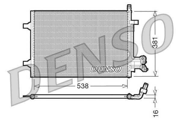DENSO DCN10022 İklimlendirme Sistemi Klima Radyatörü - FORD FIESTA V (JH_, JD_) uyumlu