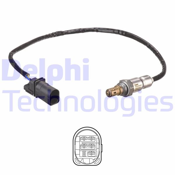 DELPHI ES21114-12B1 Emme & Egzoz Sistemi Egzoz Sensörleri - SEAT LEON (5F1) uyumlu