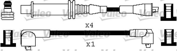 VALEO 346357 Ateşleme Sistemi Ateşleme Kablosu - PEUGEOT 104 uyumlu