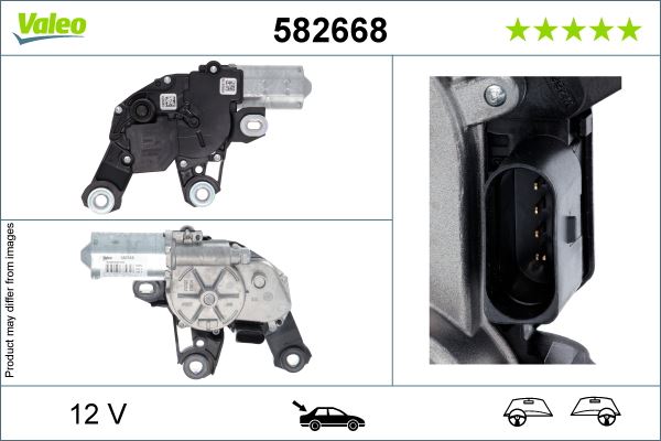 VALEO 582668 Kaporta & Gövde Parçaları Cam Silecek Mekanizması - PORSCHE MACAN (95B) uyumlu