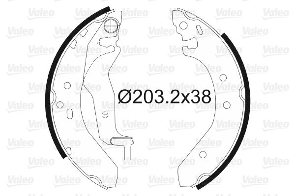 VALEO 562087 Fren Sistemleri Fren Pabucu - ROVER 200 II Hatchback (XW) uyumlu