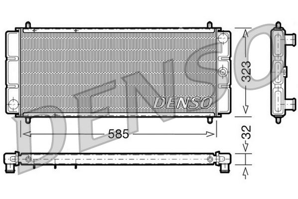 DENSO DRM24011 Soğutma Sistemi Su Soğutucu & Parçaları - ROVER 200 I Sedan (XH) uyumlu