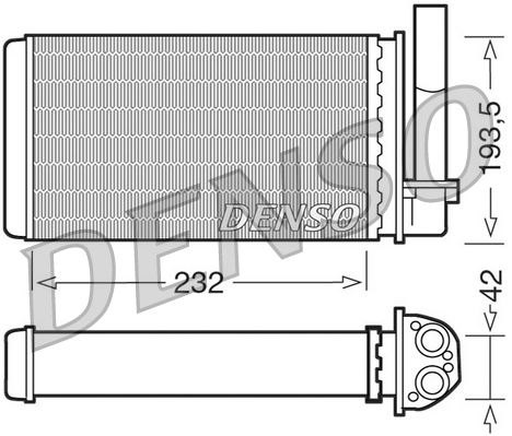 DENSO DRR21003 İklimlendirme Sistemi İç Mekan Isı Değiştirici - PEUGEOT 205 I (741A/C) uyumlu
