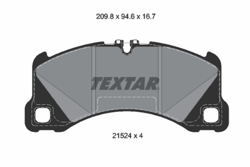 TEXTAR 2152401 Fren Sistemleri Fren Balatası - PORSCHE MACAN (95B) uyumlu