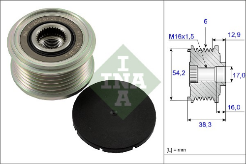 Schaeffler INA 535 0062 10 Elektrik Sistemi Alternatör - CITROËN C8 (EA_, EB_) uyumlu