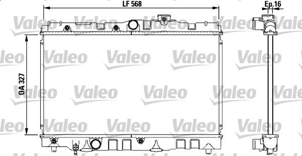 VALEO 731119 Soğutma Sistemi Su Soğutucu & Parçaları - TOYOTA COROLLA Liftback (_E9_) uyumlu