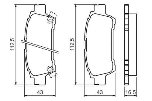 BOSCH 0 986 424 762 Fren Sistemleri Fren Balatası - TOYOTA PREVIA II (_R3_) uyumlu
