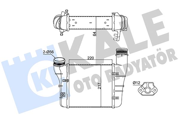 KALE OTO RADYATÖR 352430 Motor Turbo Radyatörü - AUDI A4 B7 (8EC) uyumlu