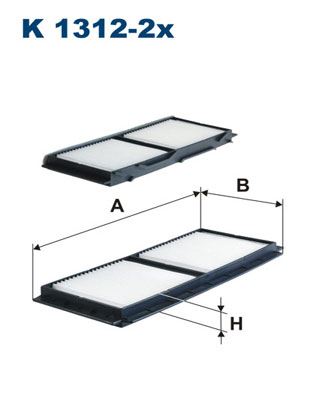 FILTRON K 1312-2x İklimlendirme Sistemi Polen Filtresi - MAZDA 3 Sedan (BL) uyumlu