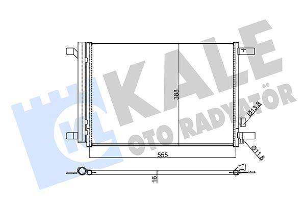 KALE OTO RADYATÖR 354020 İklimlendirme Sistemi Klima Radyatörü - SEAT LEON ST (5F8) uyumlu