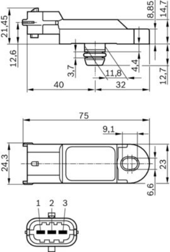 BOSCH 0 281 002 996 Emme & Egzoz Sistemi Egzoz Sensörleri - RENAULT MEGANE III Coupe (DZ0/1_) uyumlu