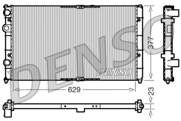 DENSO DRM26040 Soğutma Sistemi Su Soğutucu & Parçaları - VW PASSAT B3/B4 (3A2, 35I) uyumlu