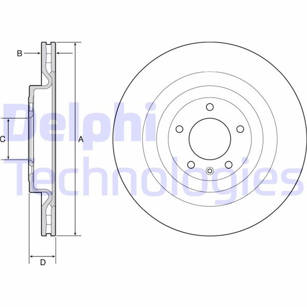 DELPHI BG9126C Fren Sistemleri Fren Diski - LAND ROVER RANGE ROVER IV (L405) uyumlu