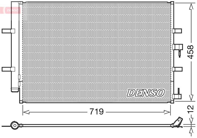 DENSO DCN10036 İklimlendirme Sistemi Klima Radyatörü - FORD TOURNEO CUSTOM V362 Minibüs/Otobüs (F3) uyumlu