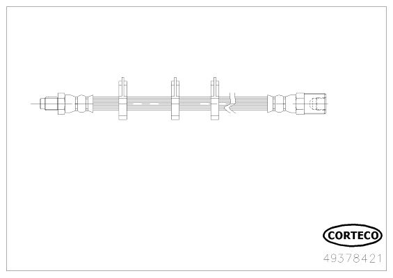 CORTECO 49378421 Fren Sistemleri Fren Hortumları - IVECO DAILY II Platform şasi uyumlu