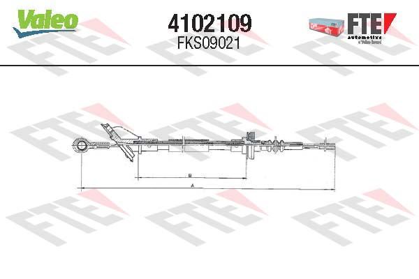 VALEO 4102109 Debriyaj Sistemi Debriyaj Teli - FIAT PANDA (141_) uyumlu