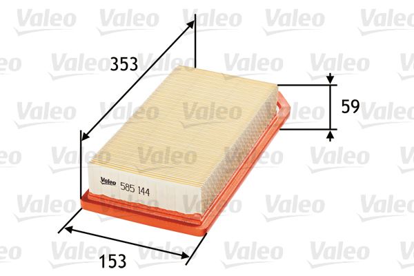 VALEO 585144 Motor Hava Filtresi - PEUGEOT 407 (6D_) uyumlu