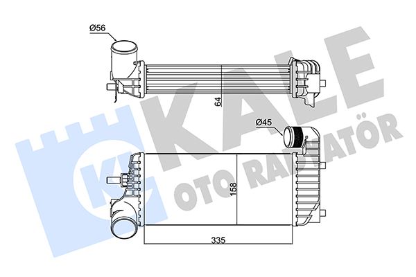KALE OTO RADYATÖR 352330 Motor Turbo Radyatörü - FORD FOCUS III Sedan uyumlu