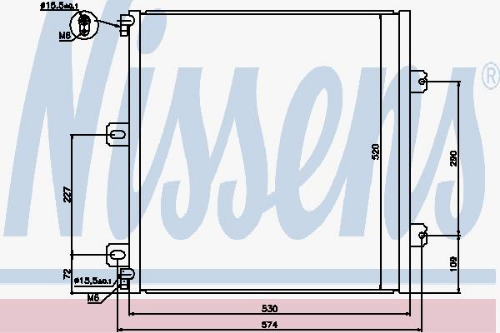 NISSENS 940076 İklimlendirme Sistemi Klima Radyatörü - RENAULT TRUCKS MIDLUM uyumlu