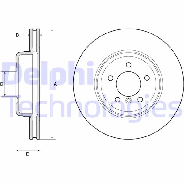 DELPHI BG9159C Fren Sistemleri Fren Diski - BMW Z4 Roadster (E89) uyumlu