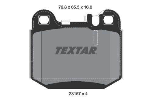 TEXTAR 2315702 Fren Sistemleri Fren Balatası - MERCEDES-BENZ M-SERISI (W163) uyumlu