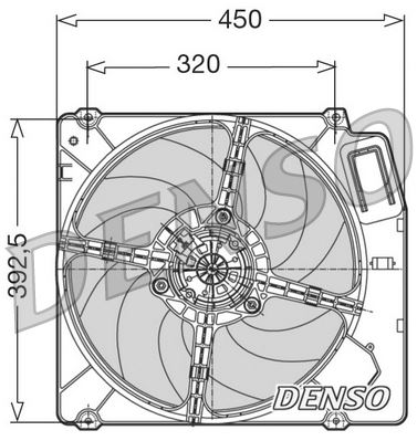 DENSO DER09028 Soğutma Sistemi Fan - LANCIA DEDRA (835_) uyumlu