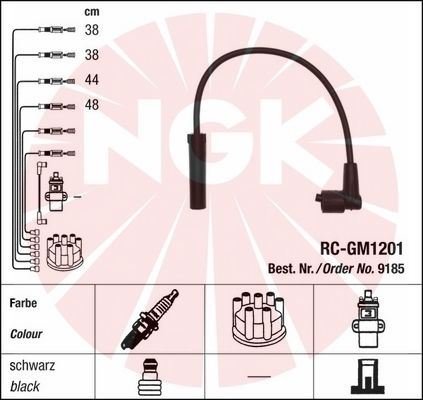 NGK 9185 Ateşleme Sistemi Ateşleme Kablosu - LADA NIVA SUV (2121, 2131) uyumlu