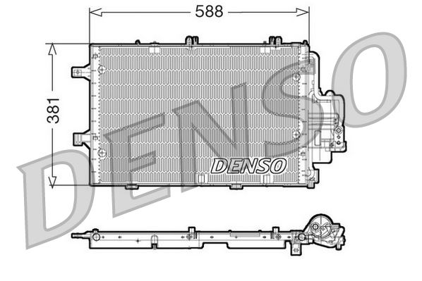 DENSO DCN20020 İklimlendirme Sistemi Klima Radyatörü - OPEL CORSA C (X01) uyumlu